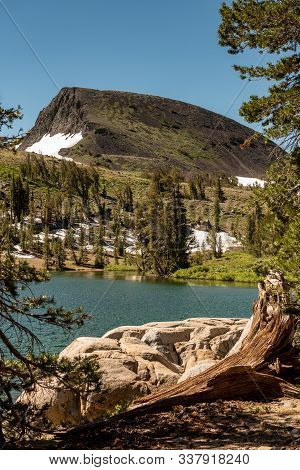 View Of Frog Lake And Mountains