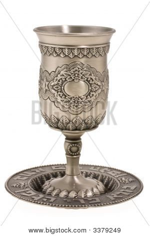 Kiddish Cup With Wine