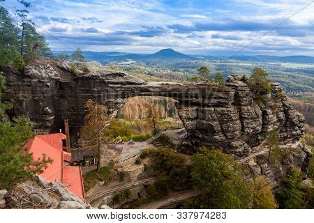 The Sandstone Arch In Bohemia, Czech Republic