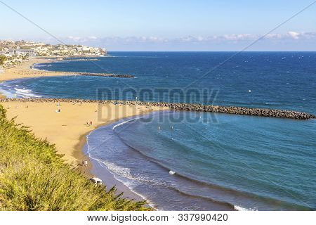 Maspalomas Beach (playa De Maspalomas) On The South Part Of Gran Canaria Island, Canary Islands, Spa