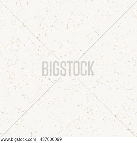 Handmade White Gold Metallic Rice Sprinkles Paper Texture. Seamless Washi Sheet Background. Sparkle 
