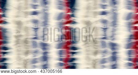 Seamless Funky Striped Tie Dye Motif Print Border For Surface Design And Print