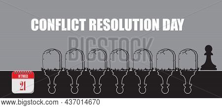 Card For Event October Day Conflict Resolution Day