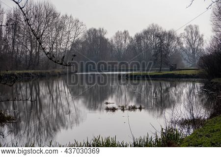 Lagoon Park In Italy Near Verona In Veneto Region