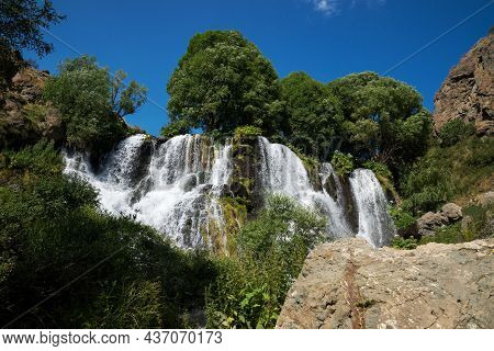 Shakinsky Waterfall, Which Is 18 Meters High. It Is Located In The Syunik Region Of Armenia, Near Th