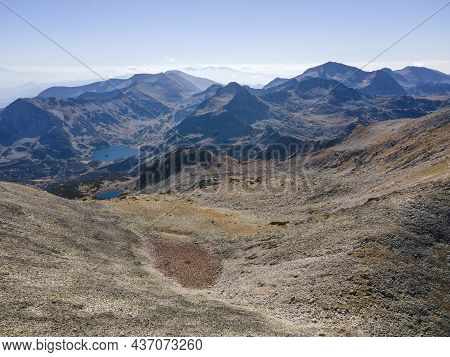 Amazing Aerial View Of Around Polezhan Peak, Pirin Mountain, Bulgaria