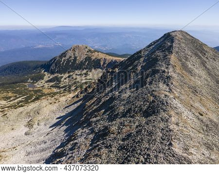 Amazing Aerial View Of Polezhan Peak, Pirin Mountain, Bulgaria