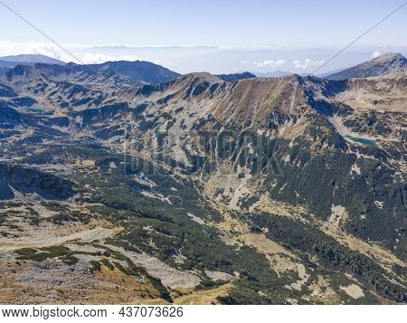 Amazing Aerial View Of Around Polezhan Peak, Pirin Mountain, Bulgaria