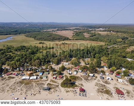 Amazing Aerial View Of South Beach Of Town Of Kiten, Burgas Region, Bulgaria
