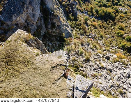 Aerial View Of Rock Formation Stolo At Ponor Mountain, Balkan Mountains, Bulgaria