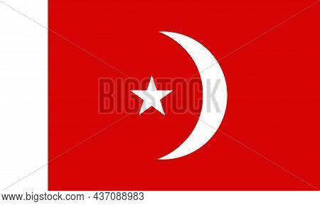 The Flag Of Umm Al Qaiwan Is An Emirate Of Umm Al Qaiwan In Western Asia