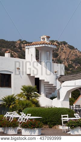 Poltu Quatu Port And Bay With Luxury Yachts On Costa Smeralda