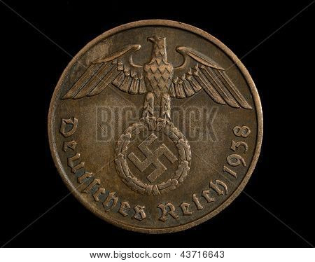 Zwei Reichspfennig Münze