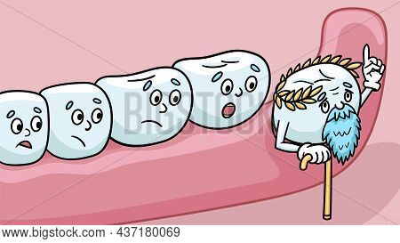The Wisdom Tooth Grew In The Wrong Position.