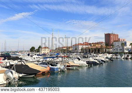 Koper, Slovenia - Oct 9, 2016: Coastal Landscape On Oct 9, 2016 In Koper, Slovenia. It Is A Landmark