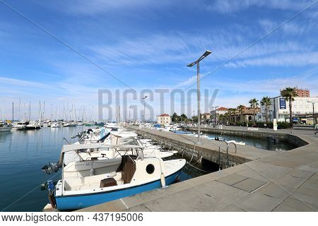 Koper, Slovenia - Oct 9, 2016: Coastal Landscape On Oct 9, 2016 In Koper, Slovenia. It Is A Landmark