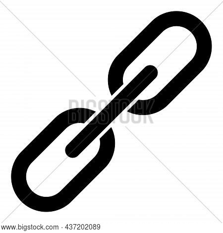 Chain V5 Icon With Flat Style. Isolated Raster Chain V5 Icon Image, Simple Style.