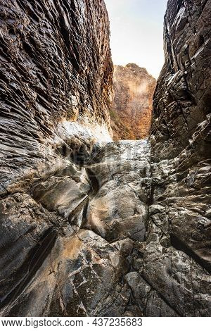 Slick Rocks At The Entrance To The Window Dropoff In Big Bend National Park