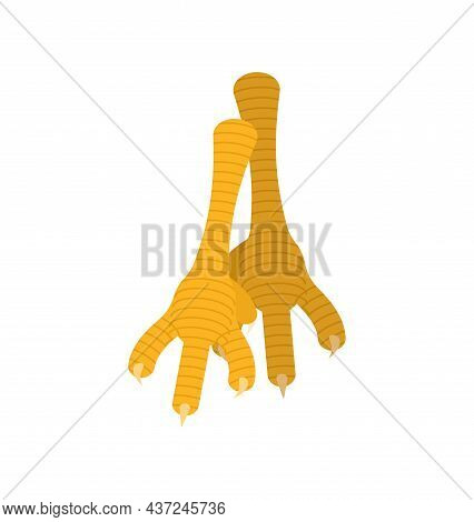 Chicken Feet Isolated. Ingredient For Making Potion. Witch Accessory
