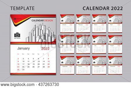 Calendar 2022 Vector & Photo (Free Trial) | Bigstock