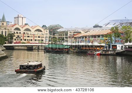 Clarke Quay Риверсайд Сингапур Сити