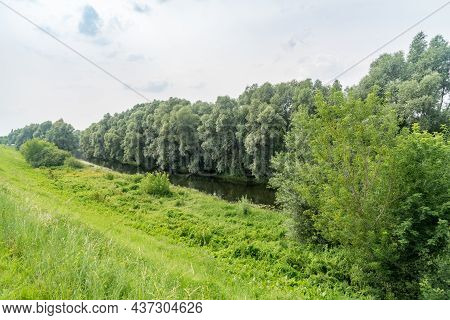Wda River At Summer Time In Poland.