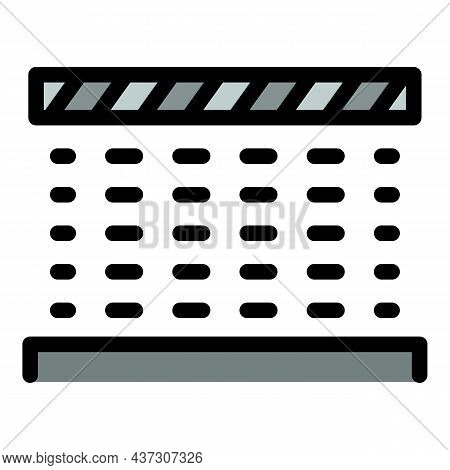 Litter Under The Roof Icon. Outline Litter Under The Roof Vector Icon Color Flat Isolated