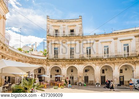 Martina Franca,italy - September 3,2021 - In The Streets Of Martina Franca. Martina Franca Is A Town