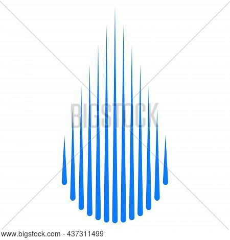 Water Drop Pattern Of Vertical Dripping Stripes Of Droplets Stock Illustration