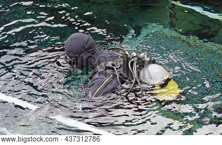 Snorkeling At Silfra Rift, Cold Waters In Iceland