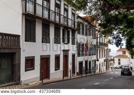 Funchal, Porugal - August 25, 2021: This Is An Old Building That Houses One Of The Museums Of The Ci