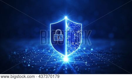 It's The Idea Of Securing Information And Maintaining Privacy In Cyberspace. In The Center, There Is