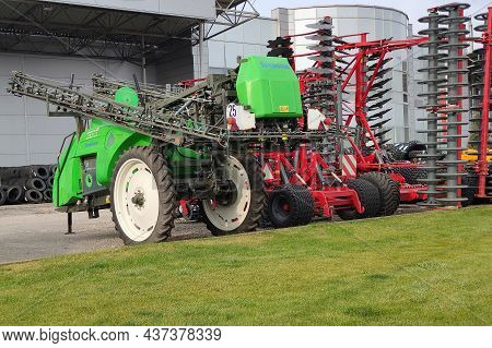 Kyiv, Ukraine - June 16, 2020: The Self-propelled Sprayer Tecnova At Kyiv, Ukraine