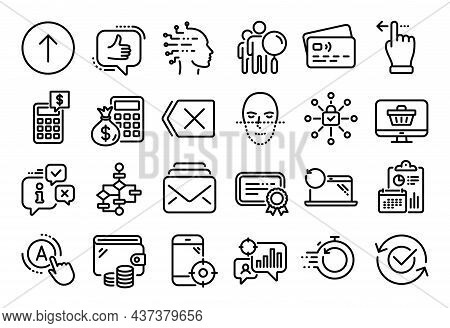 Vector Set Of Seo Statistics, Like And Seo Phone Line Icons Set. Calendar Report, Money Wallet And C
