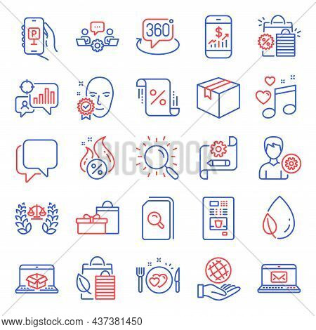 Business Icons Set. Included Icon As Search Files, Parking App, E-mail Signs. Safe Planet, Teamwork,
