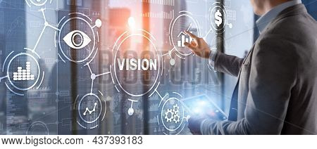 Vision Direction Future Business Inspiration Motivation Concept