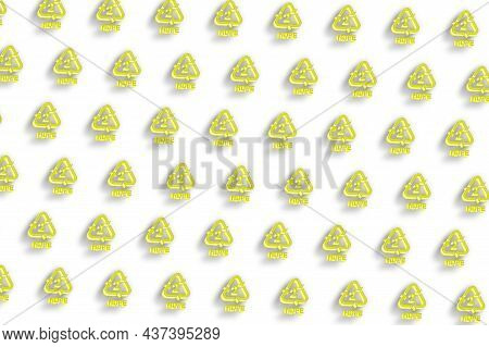 Hdpe, Plastic Recycling Symbol Hdpe 2, White Minimal Background
