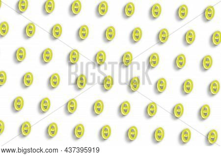 Theta Sign. Theta Letter, Greek Alphabet Symbol, White Minimal Background