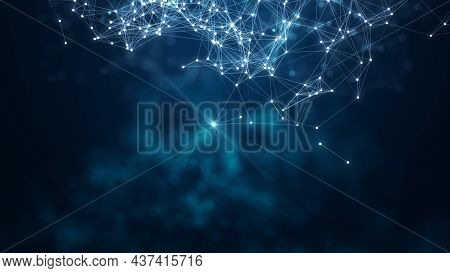 Technology Network Background. Modern Technology Network Background Concept. Futuristic Technology B