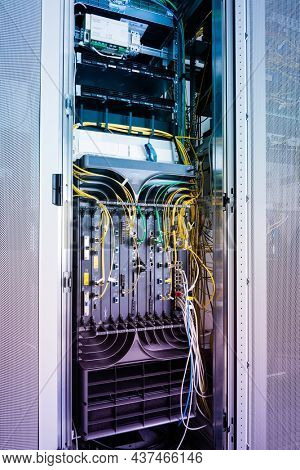 terabit internet router inside internet service provider data center