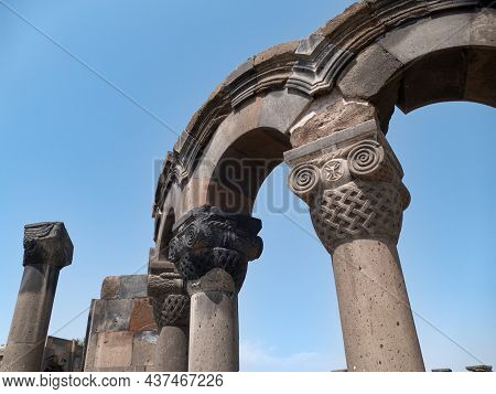 Ruin Od Zvartnots Cethedral Near Yerevan