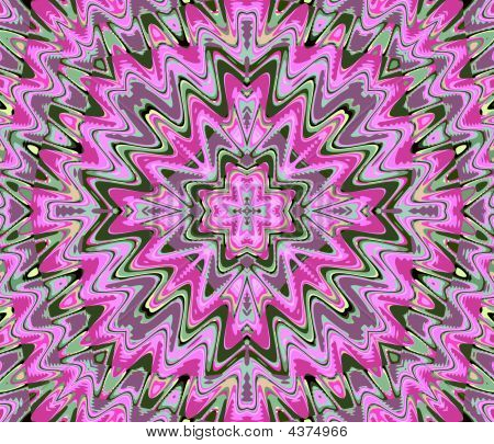 Malva e verdi ondulate Pattern