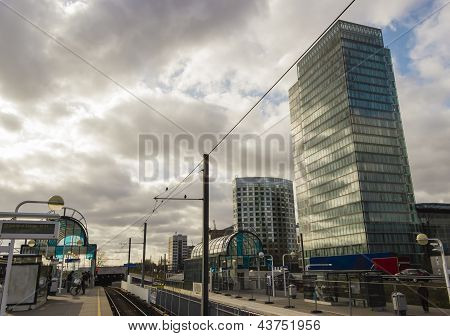 Office Buildings Near Metro Station Zuid, Amsterdam, The Netherlands