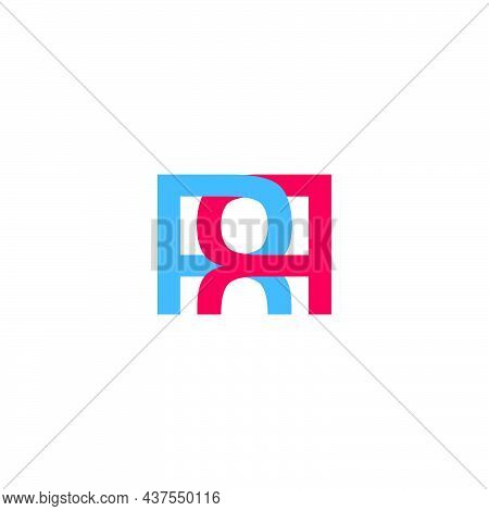 Letter Rr Simple Colorful Linked Logo Vector