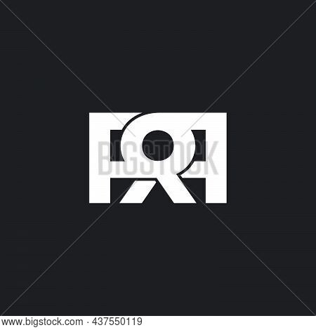 Letter Rr Key Hole To Success Simple Geometric Logo Vector