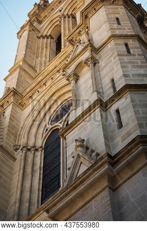 Close Up On The Tower Of The Church Saint Louis-des-chartrons In Bordeaux