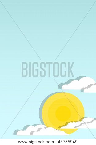 Sun in clouds