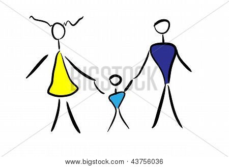 Famiglia illustrazione