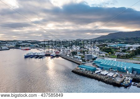 Killybegs, Ireland - October 13 2021 - Killybegs Is The Most Important Fishing Port In Ireland