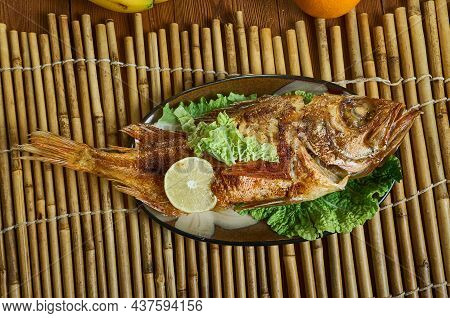 Samak Mashwi - Grilled Fish With An Egyptian Twist, Arabian Spiced Fish